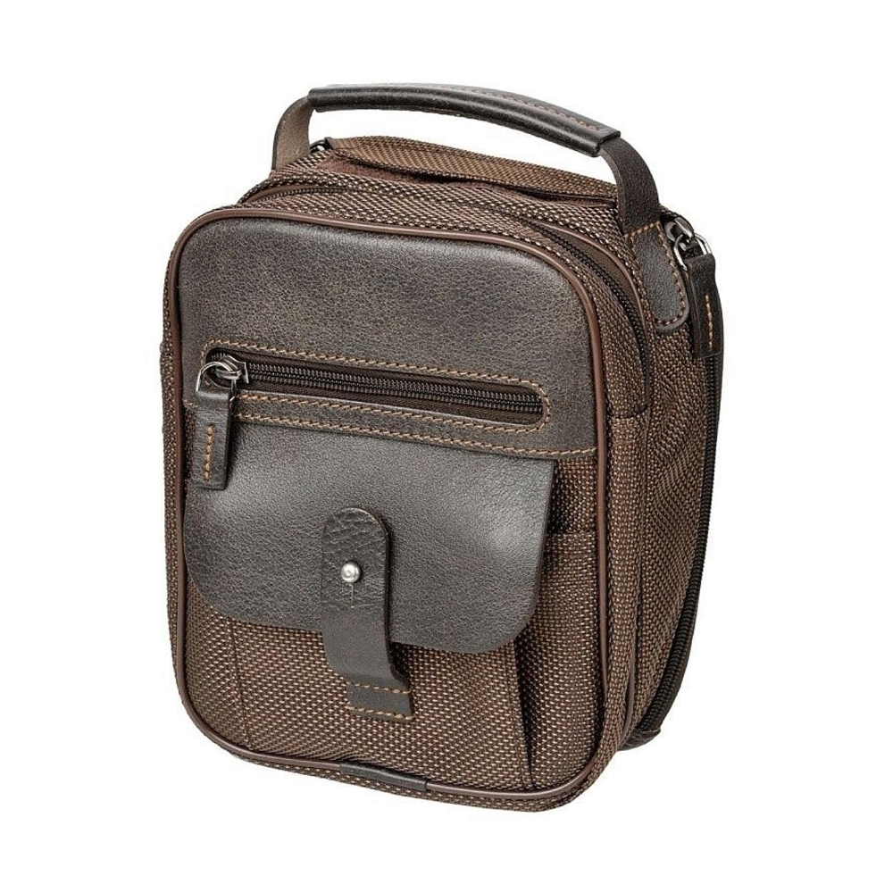 Сумка наплечная для переноски пистолета №1 (ткань), коричневый (Стич Профи). Фото №2