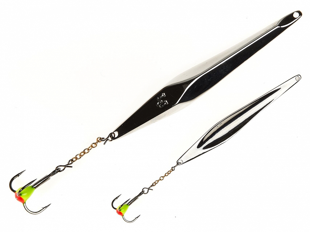 Блесна Lucky John SHINER 55мм, 5гр, цвет (S) цепочка-тройник. Фото №1