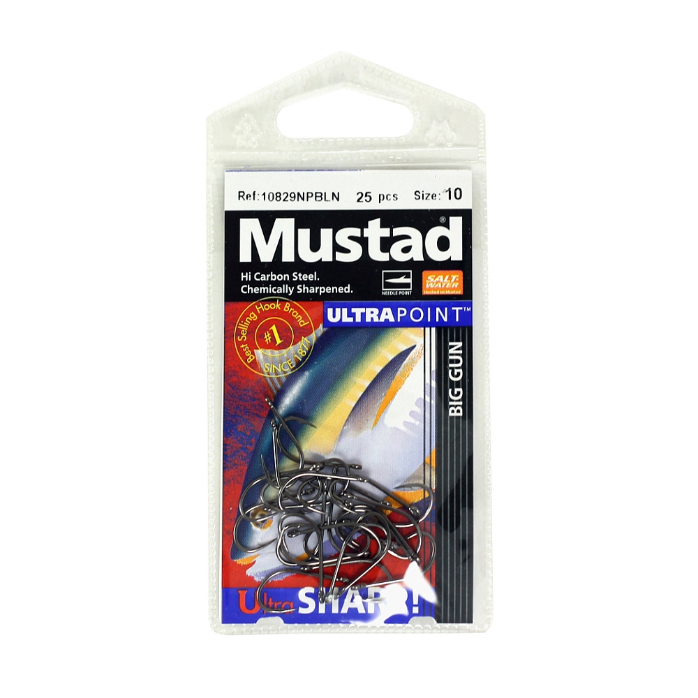 Крючок Mustad nickel ДГН-6,2/0 М (4 шт/уп). Фото №2