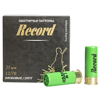 Патрон "Рекорд" (бесконтейнерный), увеличенная осыпь, 12/70 №3 32 гр. NEW (пачка 25 шт, короб., 250)