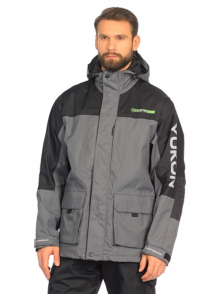 Костюм Huntsman Юкон цвет Серый/Черный ткань Breathable р. 48-50/176. Фото №3 Костюм Huntsman Юкон цвет Серый/Черный ткань Breathable р. 48-50/176. Фото №3