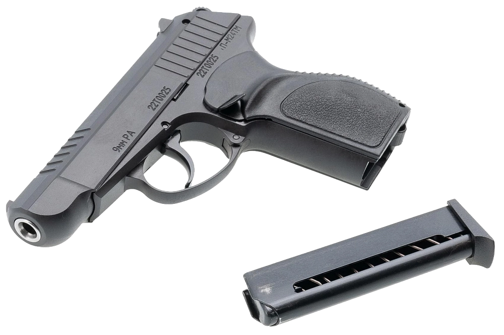 Пистолет ООП П-М24ТМ, 9 мм Р.А.(матовый). Фото №4