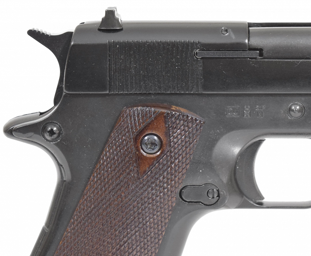 Оружие списанное, охолощенное пистолет CLT 1911 CO калибр 10х24 (черный). Фото №6