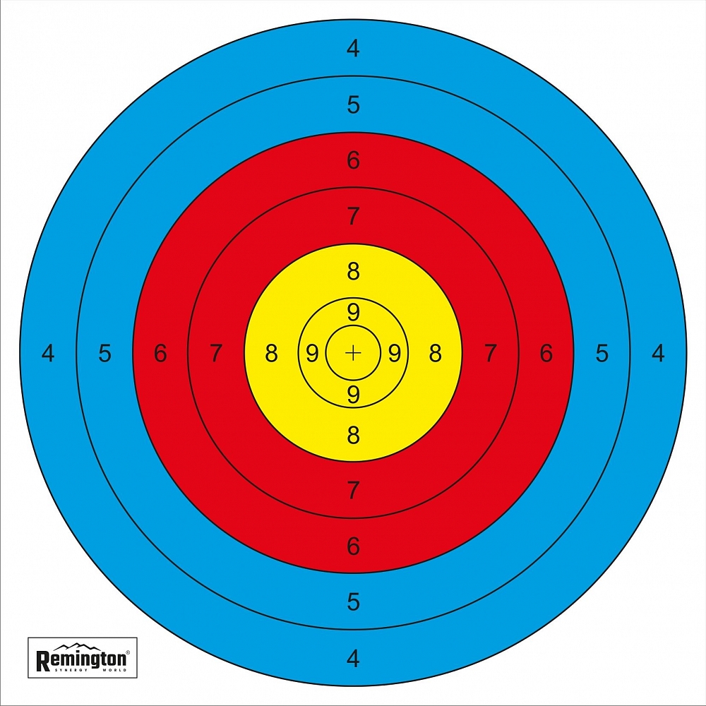 Мишень Remington для лука, арбалета 45х45 см, 4+0, бумага офсетная 160 г/м2. Фото №1 Мишень Remington для лука, арбалета 45х45 см, 4+0, бумага офсетная 160 г/м2. Фото №1
