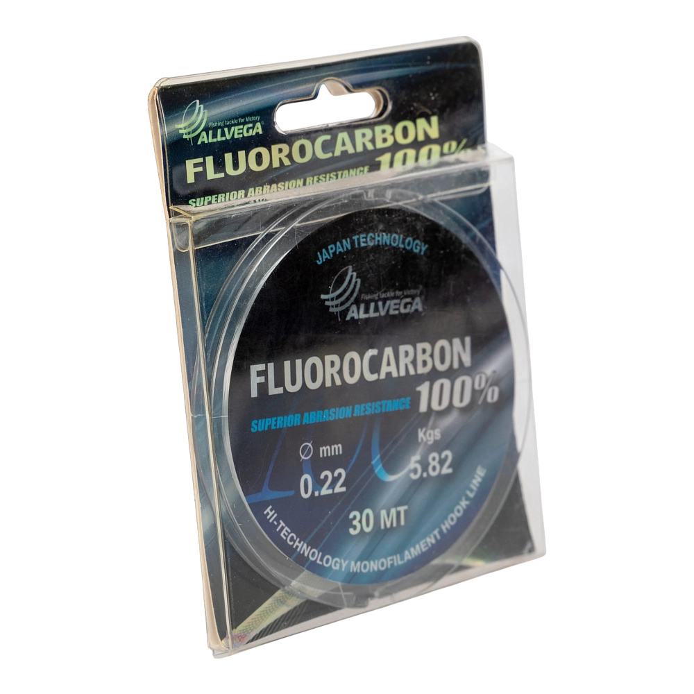 Леска ALLVEGA "FX FLUOROCARBON 100%" 0.22мм (30м) (5,82кг) (LFX3022). Фото №2 Леска ALLVEGA "FX FLUOROCARBON 100%" 0.22мм (30м) (5,82кг) (LFX3022). Фото №2