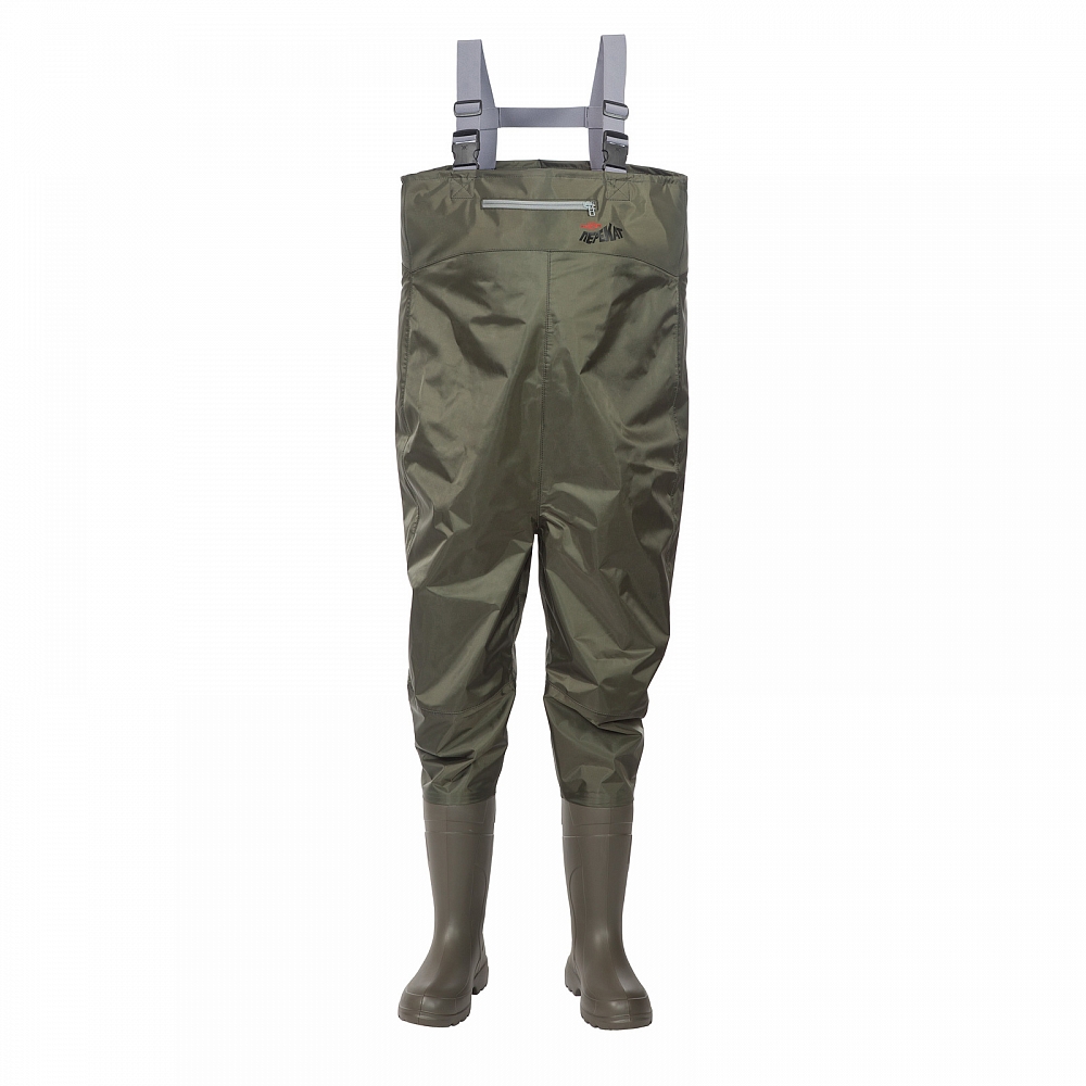 Полукомбинезон рыбацкий Перекат TORVI, без вкладыша, Олива. Фото №2