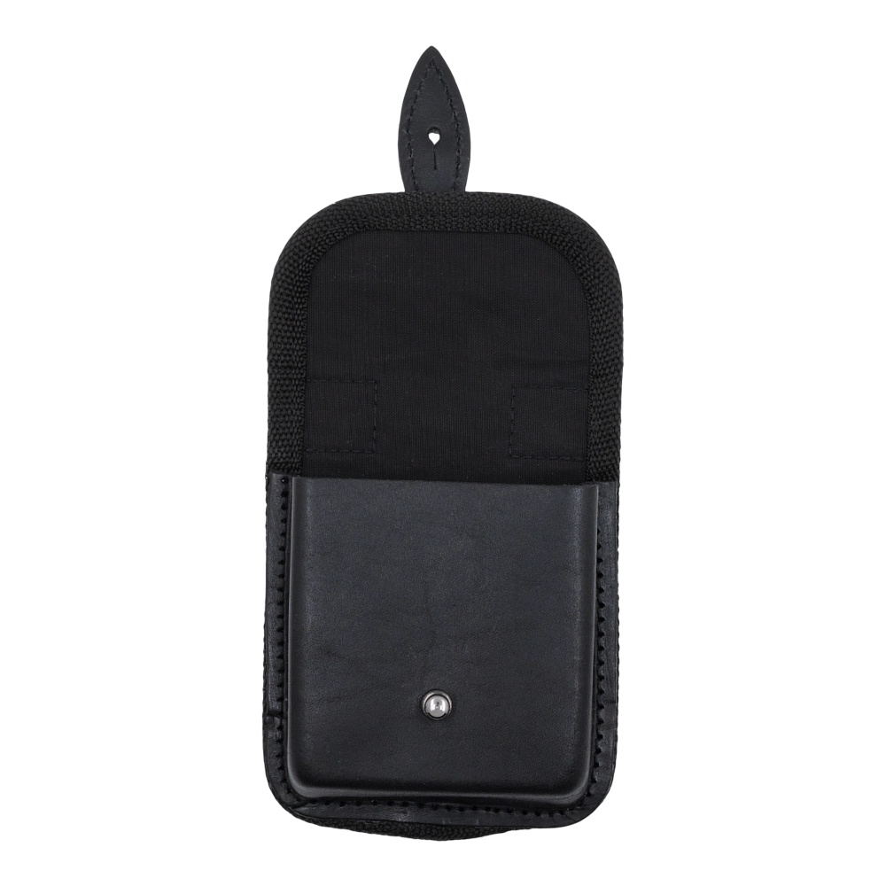 Подсумок-карман универсальный, быстросъемный для чехлов Лидер (130*120*40) / кожа / черный. Фото №3 Подсумок-карман универсальный, быстросъемный для чехлов Лидер (130*120*40) / кожа / черный. Фото №3