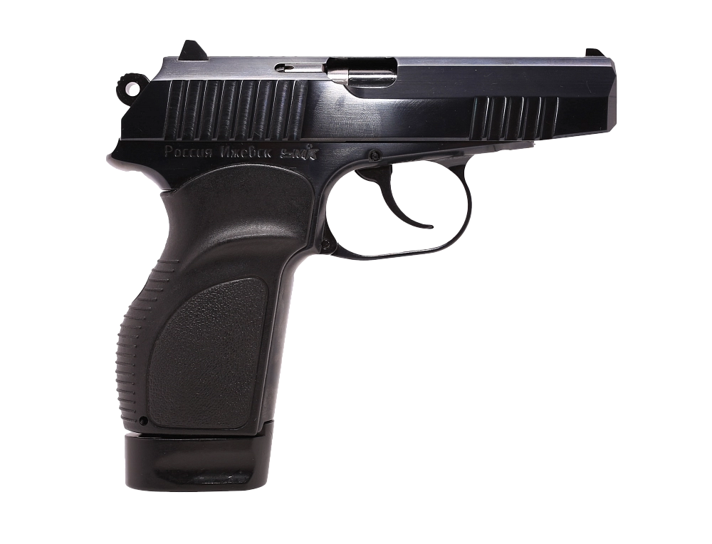 Пистолет ООП П-М17Т, 9 мм Р.А.(полированный, рукоятка Дозор, удлинитель, новый дизайн). Фото №1