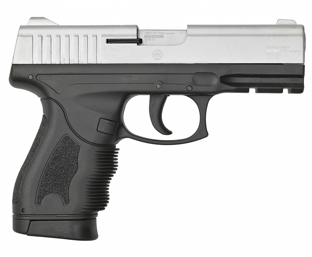 Пистолет охолощенный RETAY PT24, (Taurus), Хром, калибр 9mm. P.A.K. Фото №1