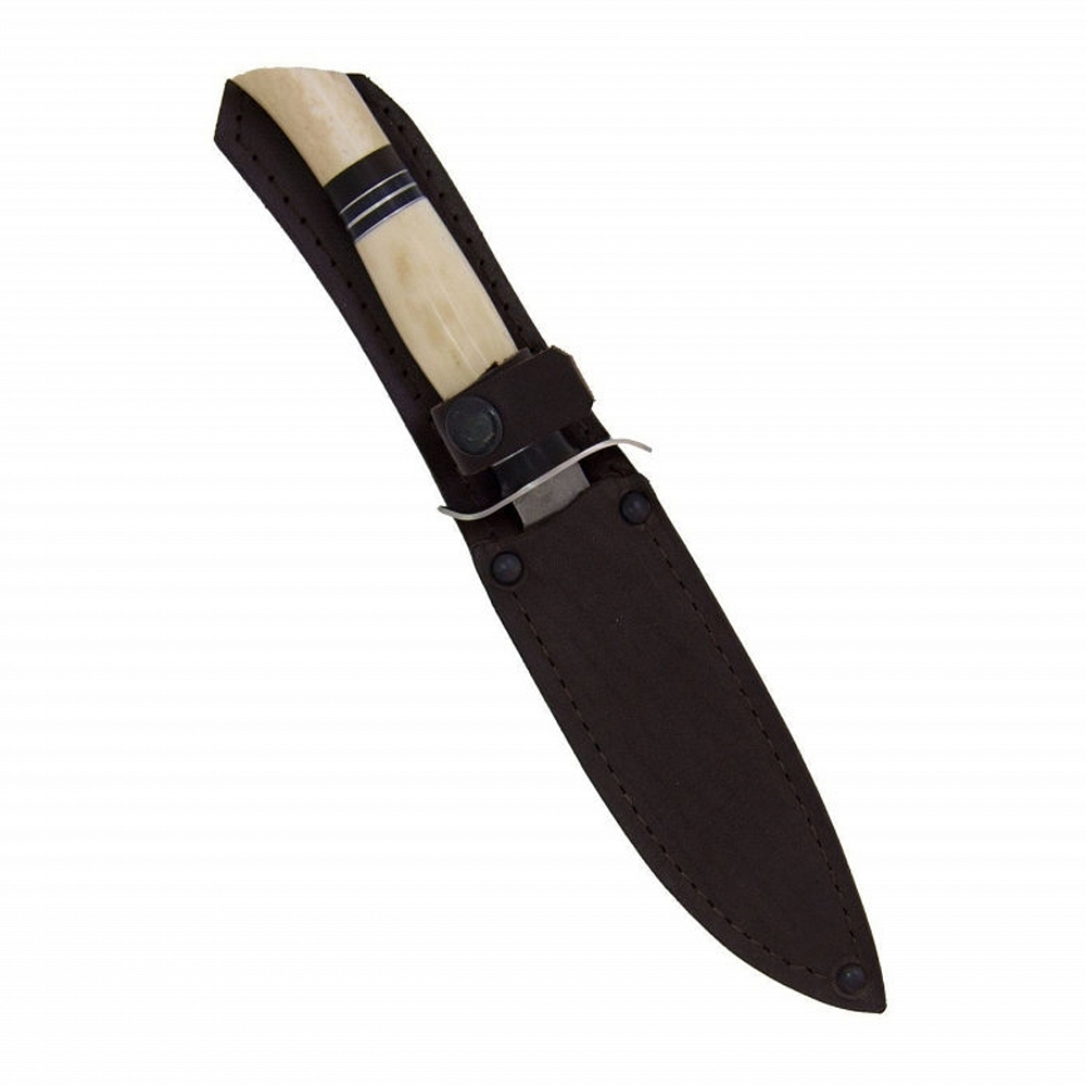 Нож "НКВД" ст. Х12МФ (кость, эбонит) ИП Семина. Фото №1