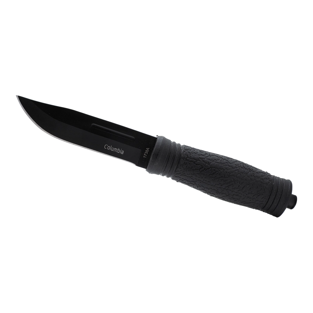 Нож туристический "Columbia" 1738, клинок 420, рукоять пластик/резина, со стеклобоем (Ярхант). Фото №1