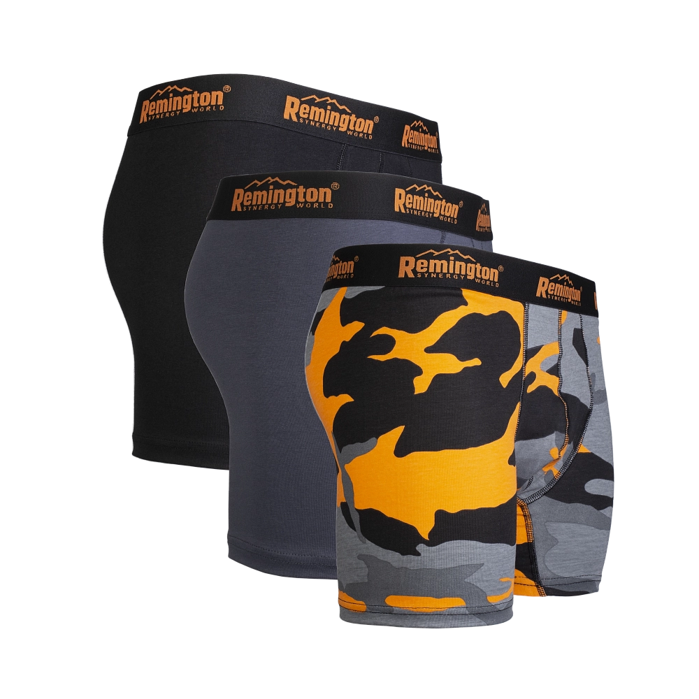 Мужские трусы боксеры Remington, набор 3 шт, микс серый 013 р. 2XL. Фото №1 Мужские трусы боксеры Remington, набор 3 шт, микс серый 013 р. 2XL. Фото №1