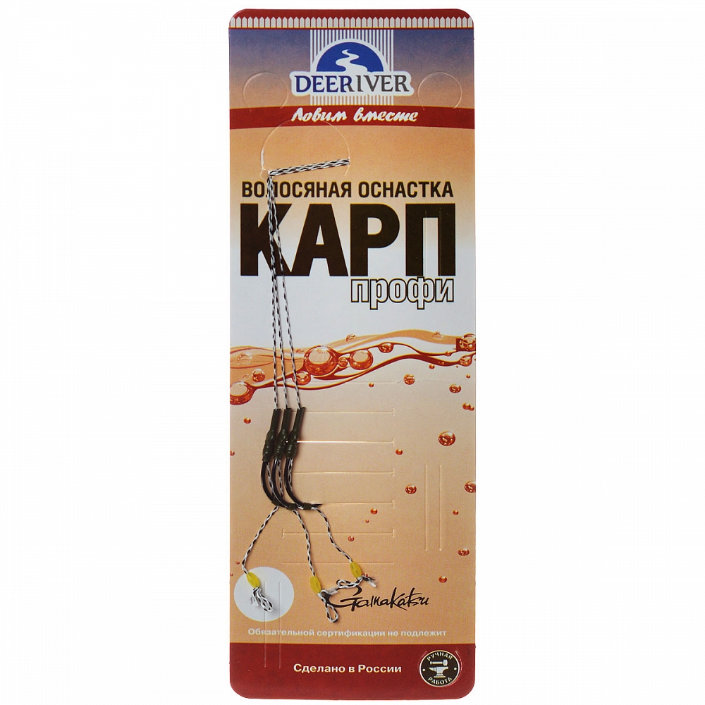 Поводок КАРП ПРОФИ бойл (крючок H-GN№1, тест 40lb). Фото №1