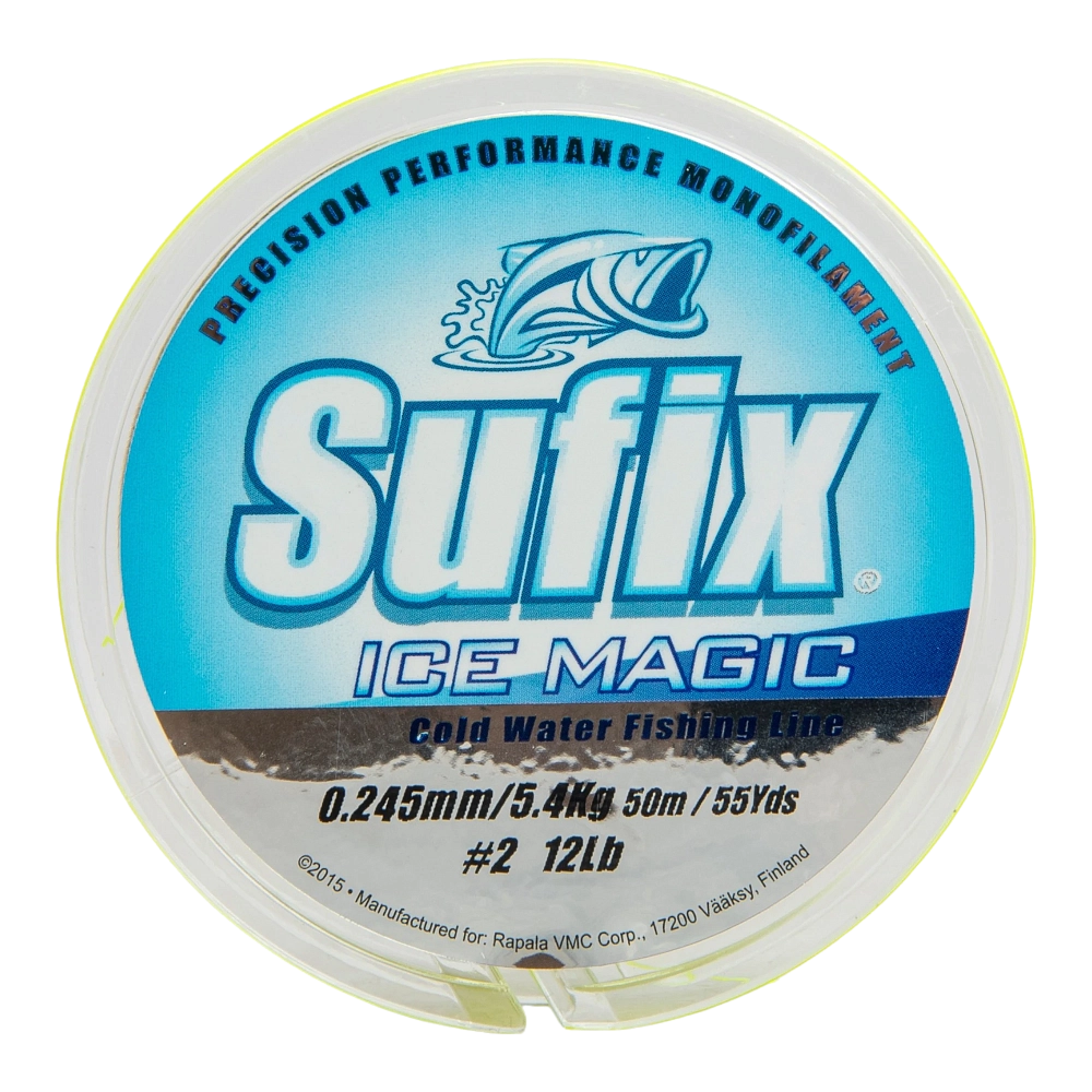 Леска зимняя SUFIX Ice Magic 50 м желтая 0,245 мм 5,4 кг. Фото №2