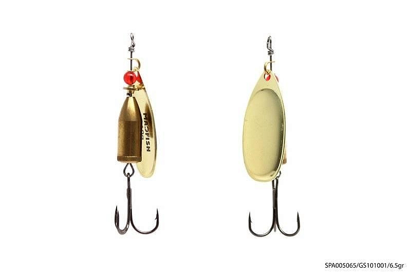 Блесна вращающаяся MADFISH Taimen 6,5г, цвет GS101001. Фото №2