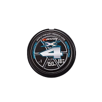 Плетёный шнур YGK X-Braid Braid Cord X4 150m Chartreuse #1.0, 0.165мм, 18lb, 8.2кг