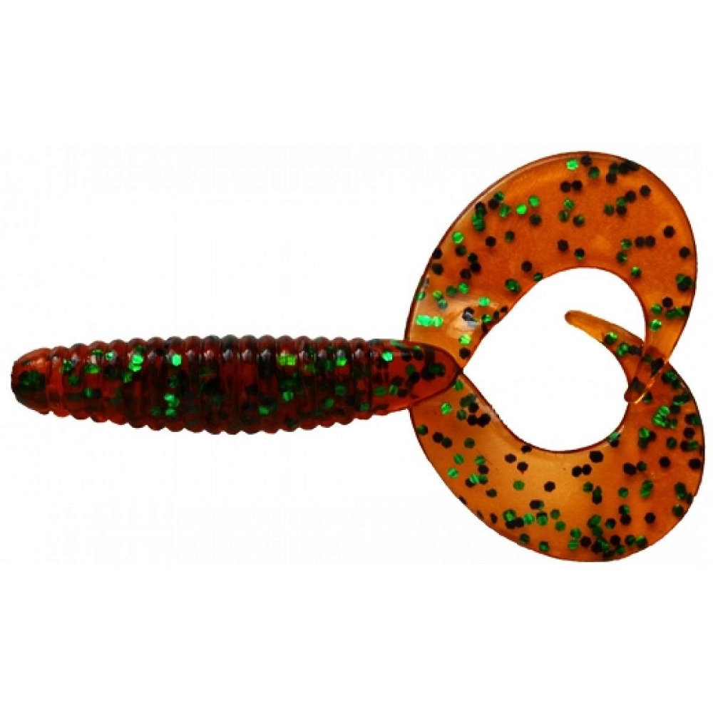 Твистер TAKEDO Hunter Двухвостый (50 мм, цвет D019, ароматизатор креветка, 8 шт). Фото №2