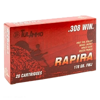 Патрон охотничий УПЗ (ТПЗ) 308 Win FMJ RAPIRA 178gr/11,5гр. гильза/ пуля.лат (пачка 20шт)