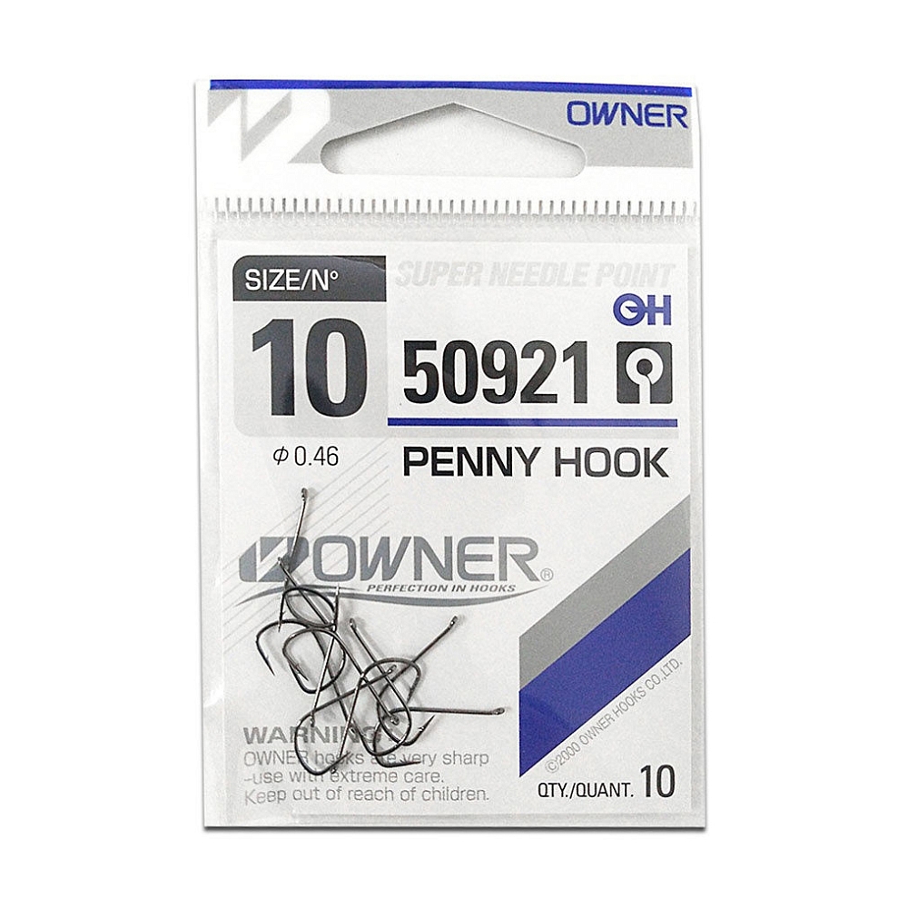Крючок Owner Penny Hook №10. Фото №1