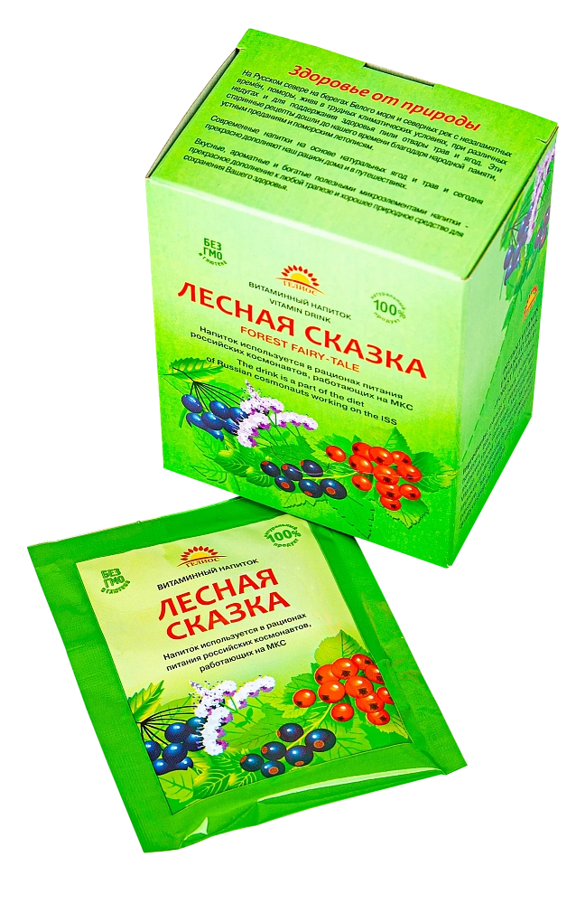 Напиток витаминный ГЕЛИОС Космический "Лесная сказка" натуральный. Фото №1
