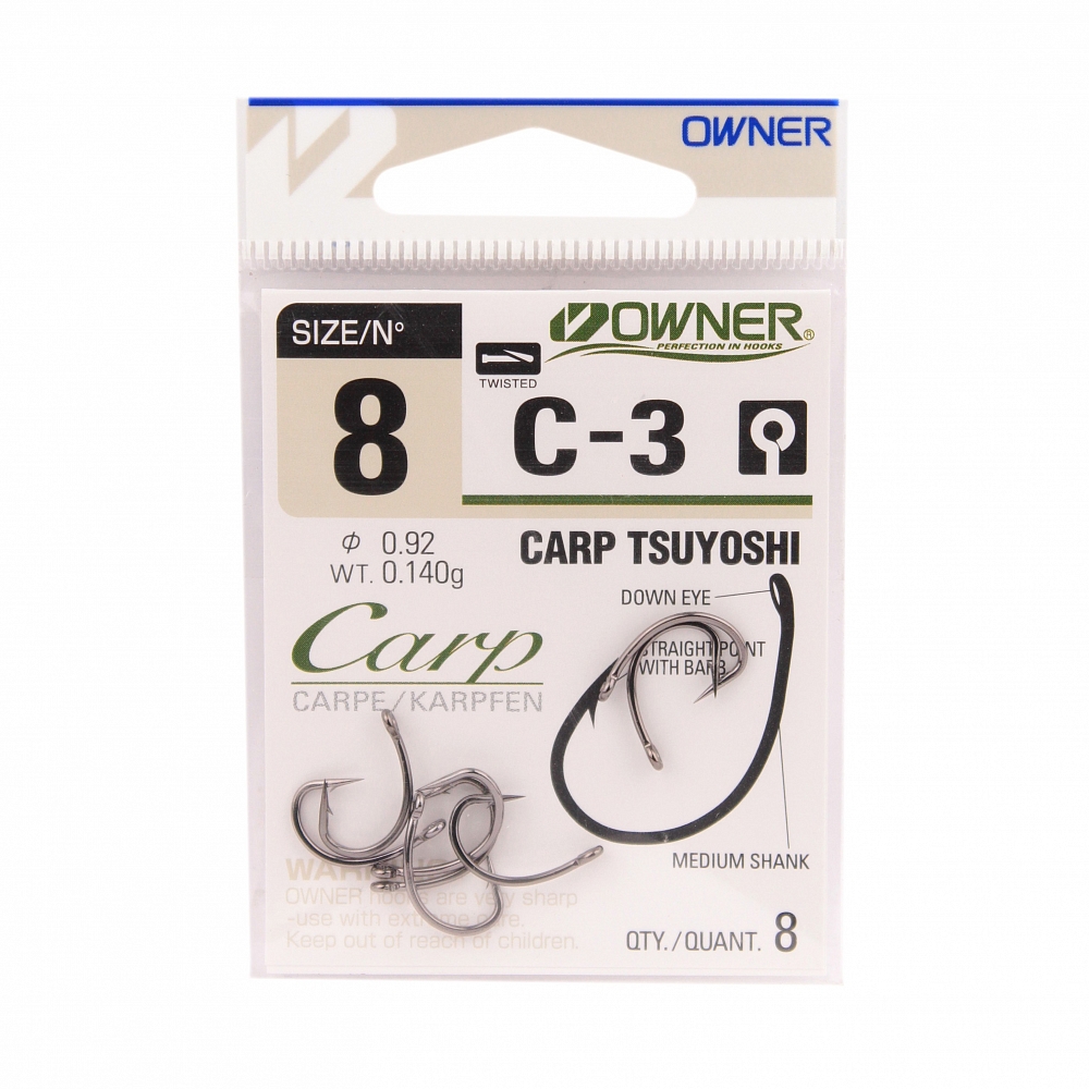 Крючок Owner №50923/53263/C-3 №6 (7шт) CARP. Фото №2