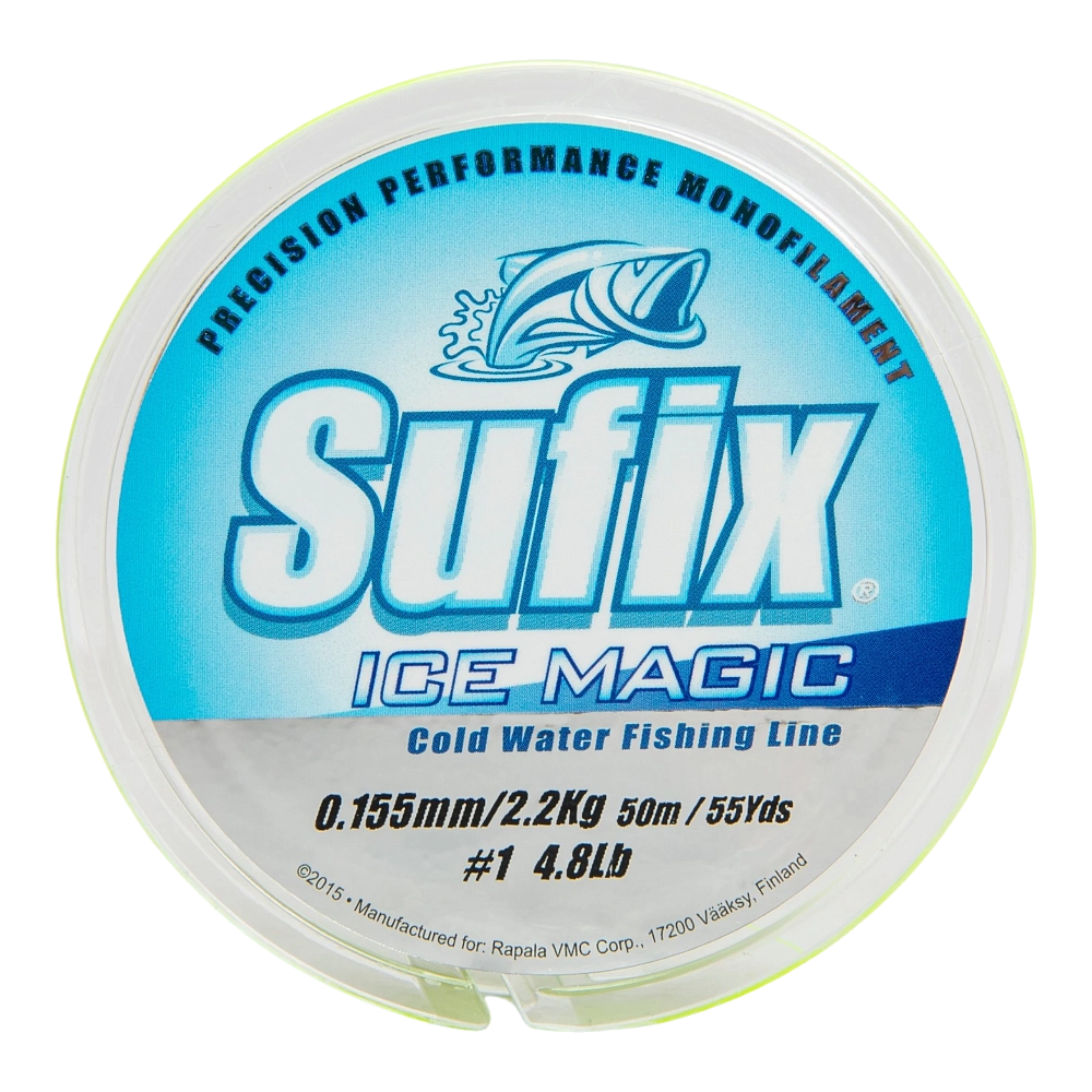 Леска зимняя SUFIX Ice Magic 50 м желтая 0,155 мм 2,2 кг. Фото №2 Леска зимняя SUFIX Ice Magic 50 м желтая 0,155 мм 2,2 кг. Фото №2