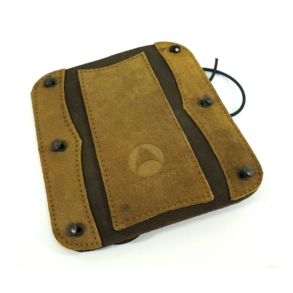 Крага на шнуровке бежевая (комбинированная замша). Фото №2