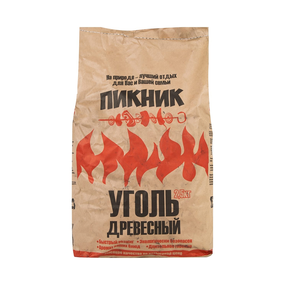 Уголь древесный 2,5кг (брикет) . Фото №2
