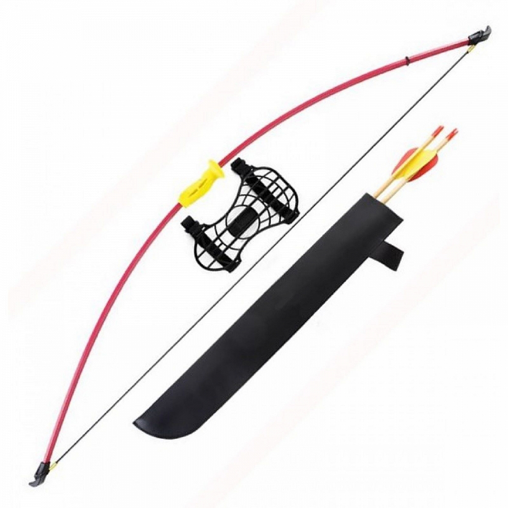 Лук классический 7 кг, 130 см (колчан, 2 стрелы, крага). Фото №1