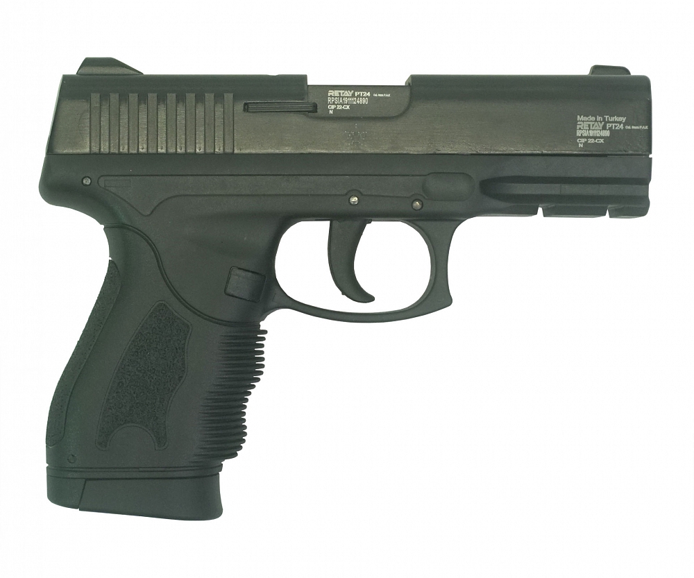 Пистолет охолощенный RETAY PT24, (Taurus), черный, калибр 9mm. P.A.K. Фото №3