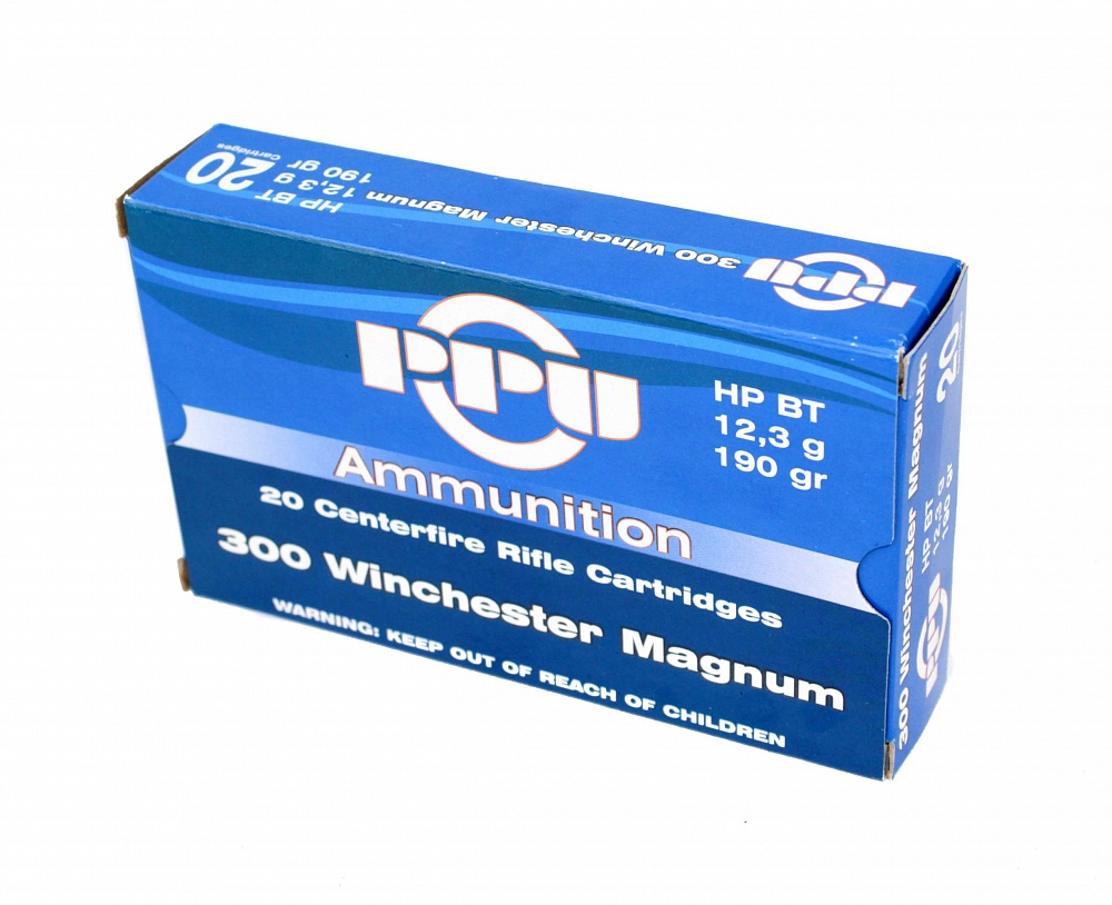 Патрон нарезной PARTIZAN PPU калибр 300 WIN MAG HP BT 12,3 гр. (в пачке 20 шт.). Фото №2