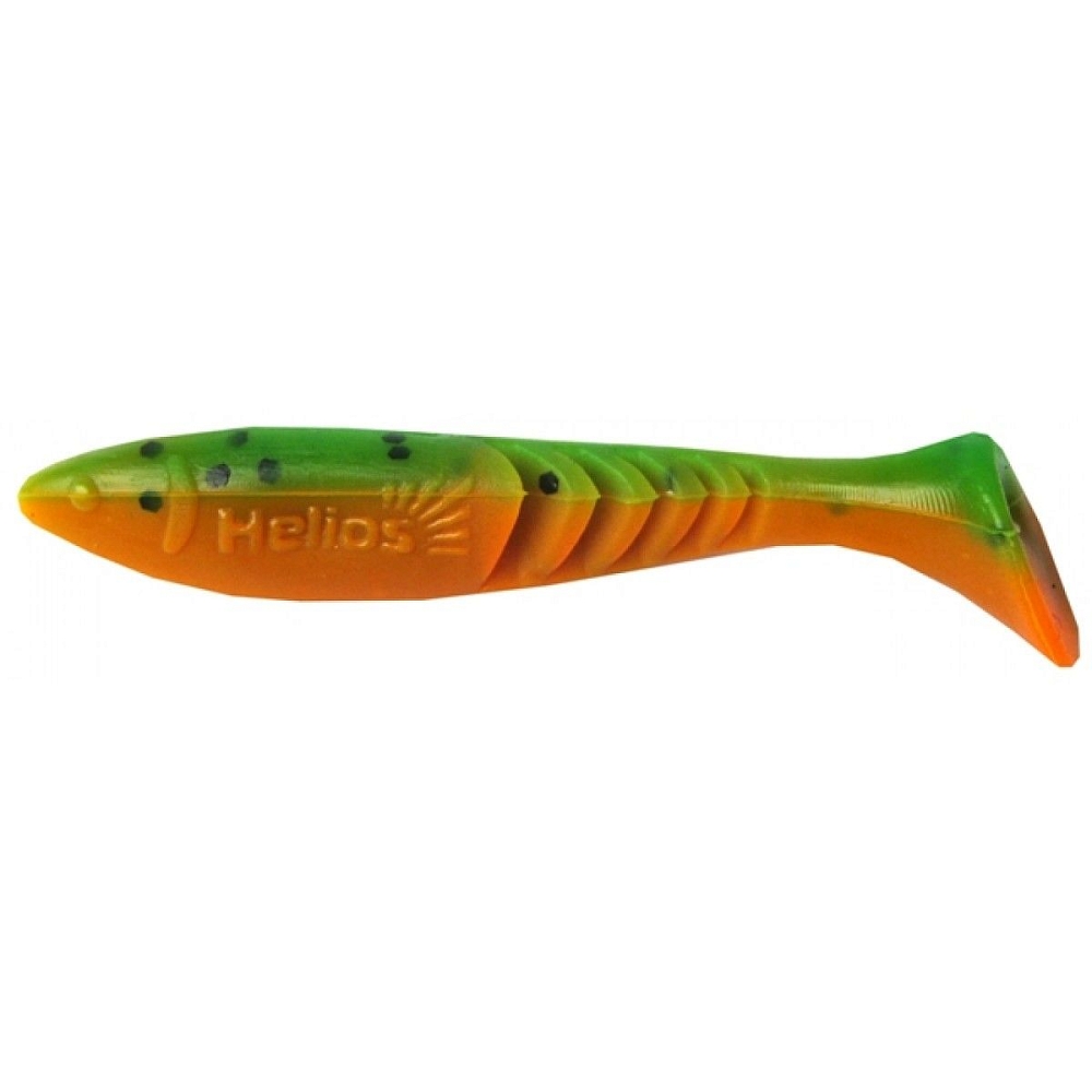 Виброхвост Helios Slash 2,64"/6,7 см Pepper Green & Orange 10шт. (HS-19-018). Фото №1