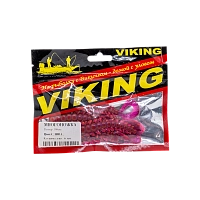 Резина съедобная виброхвост VIKING серия Многоножка 88 мм, слива (6 шт.)