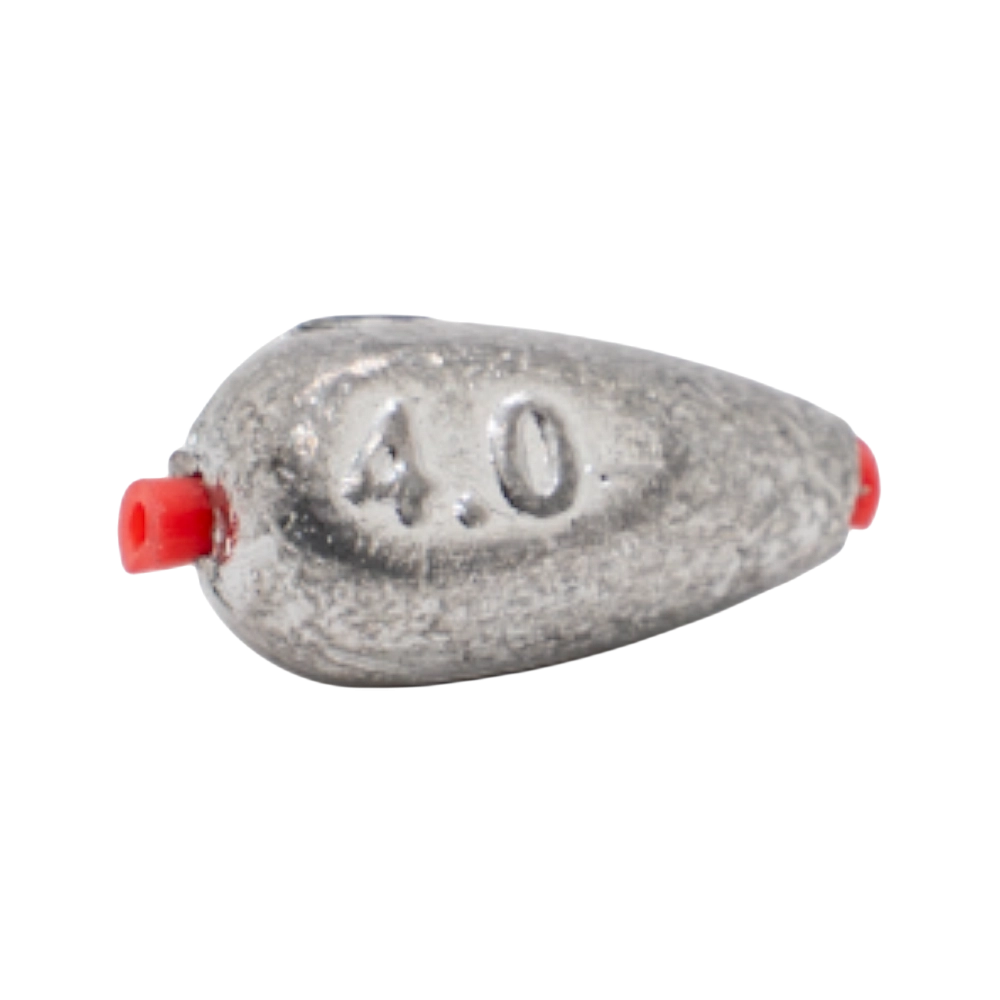 Груз "Капля плоская" с кембриком 4,0 гр.. Фото №1