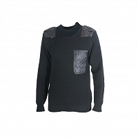 Джемпер три нити черный, р. 52/176_(ХСН)