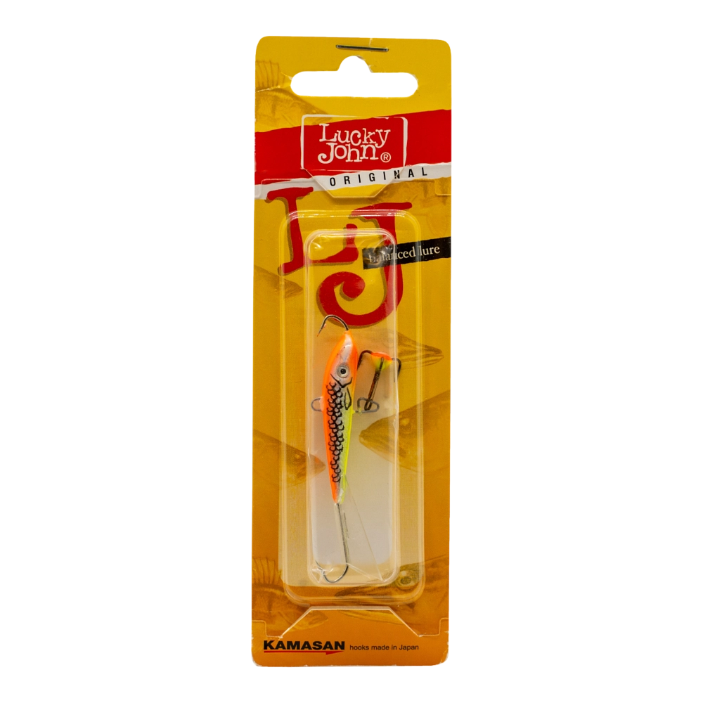 Балансир Lucky John FIN 60мм, 11гр, цвет (46H) с тройником. Фото №1 Балансир Lucky John FIN 60мм, 11гр, цвет (46H) с тройником. Фото №1