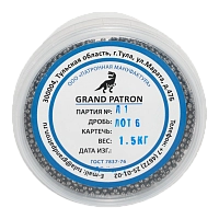 Дробь охотничья №6 ШОМ (банка 1,5кг) ПМ