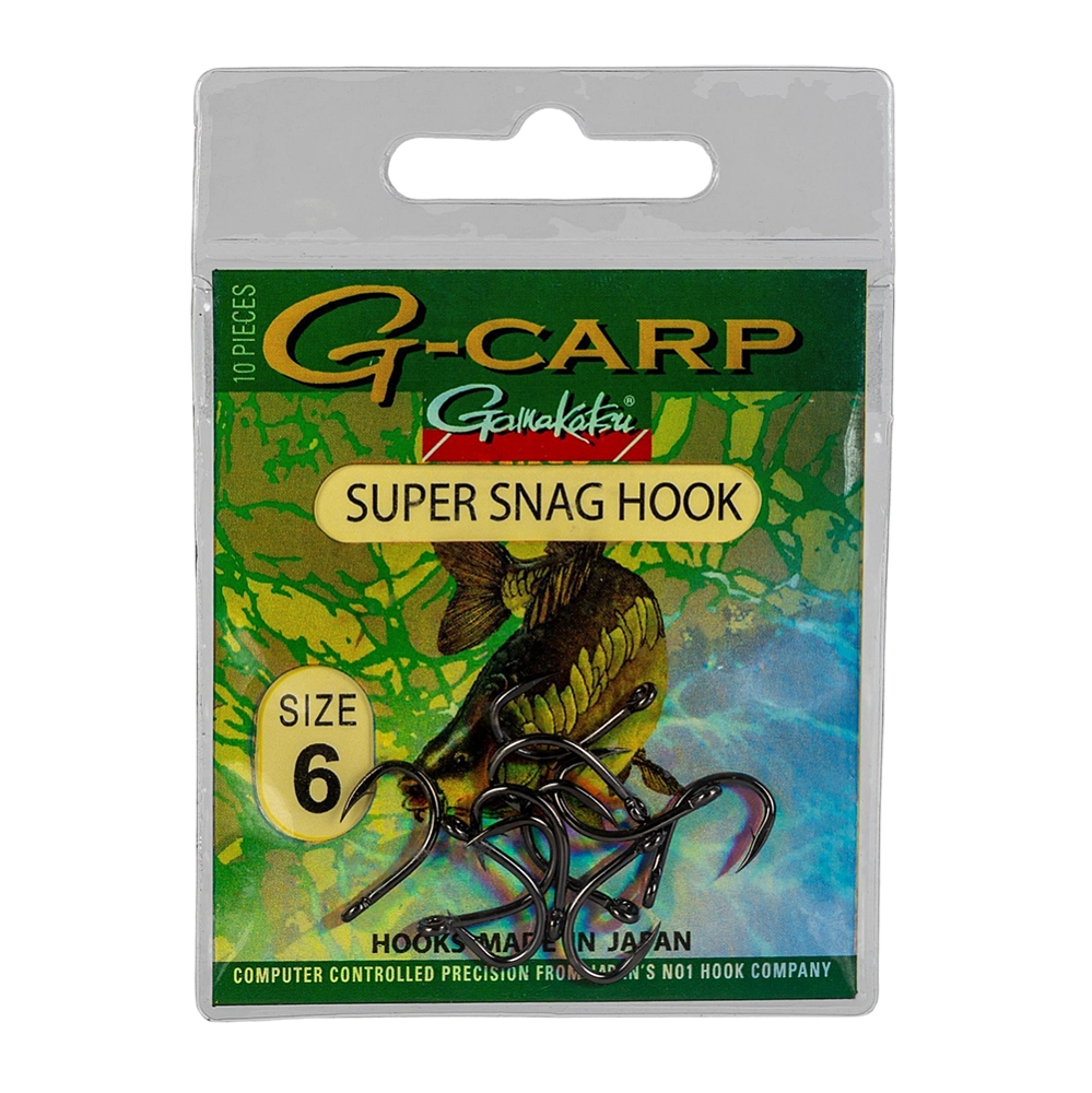 Крючок Gamakatsu Hook G-Carp Super Snag №06. Фото №1 Крючок Gamakatsu Hook G-Carp Super Snag №06. Фото №1
