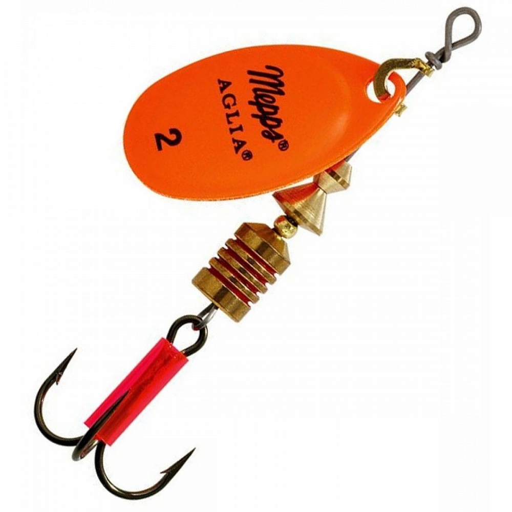 Блесна вращающаяся Mepps Aglia Fluo, 2, Orange. Фото №1