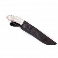 Нож "Коготь" большой дамаск (каменный век) (Ворсма)