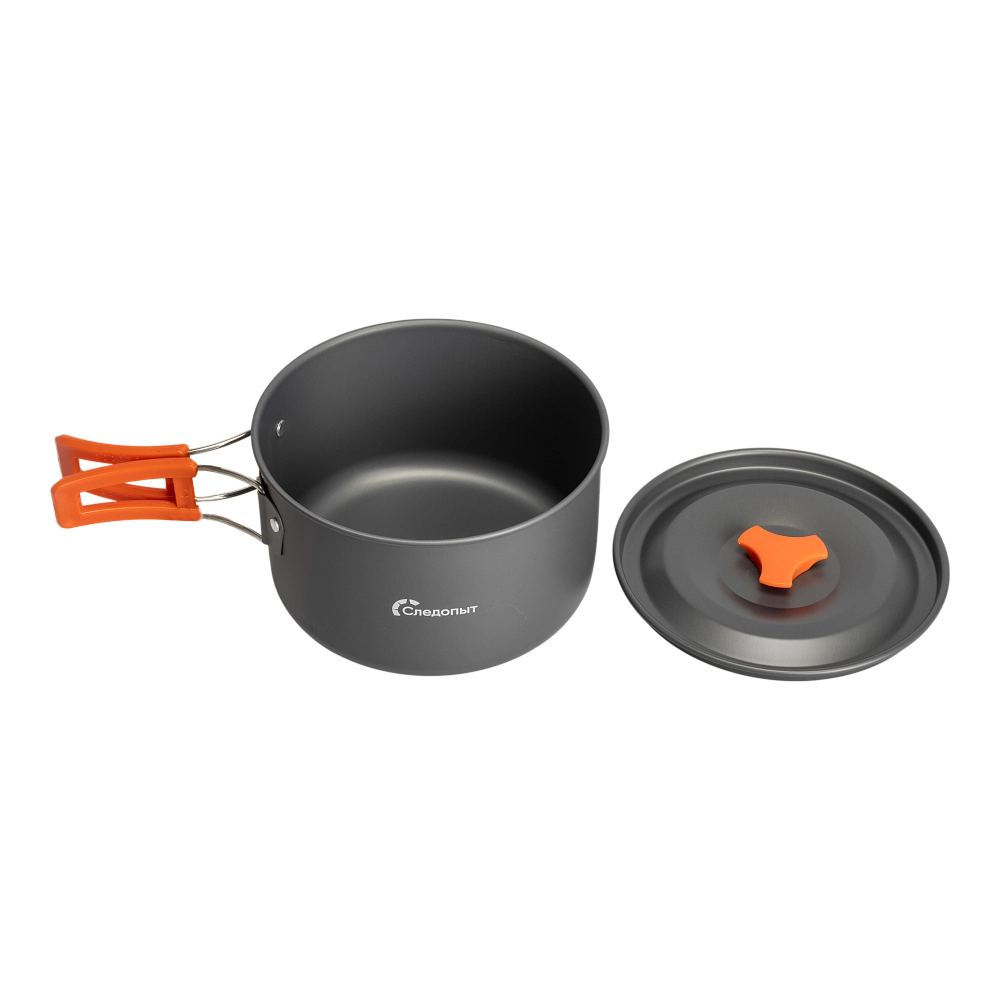 Набор кемпинговой посуды СЛЕДОПЫТ Optimum, на 3 персоны, анодир. алюм., в чехле. Фото №6