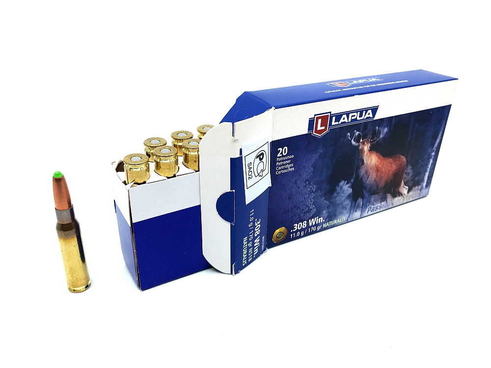 Патрон нарезной LAPUA калибр 308 WIN Naturalis LR 11,0 гр. 170 grn. (в пачке 20 шт.). Фото №3 Патрон нарезной LAPUA калибр 308 WIN Naturalis LR 11,0 гр. 170 grn. (в пачке 20 шт.). Фото №3