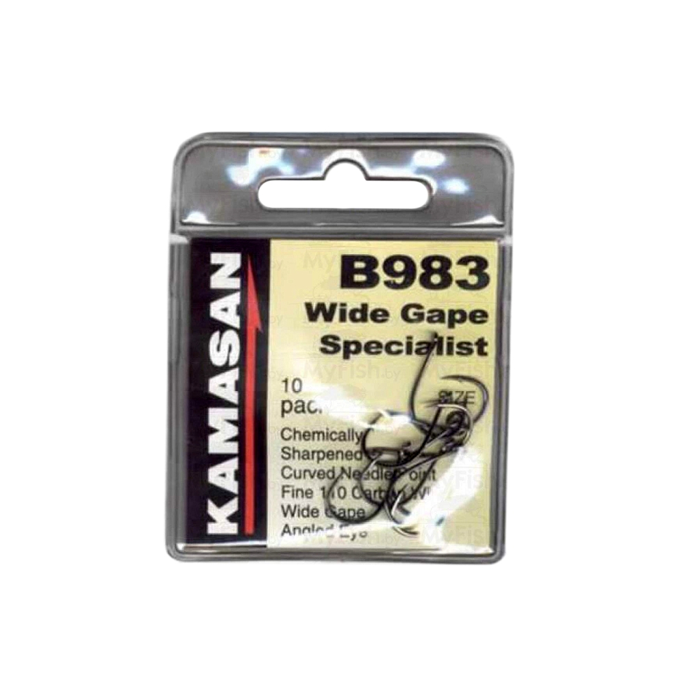 Крючки Kamasan серия В 983 размер 004 10шт.. Фото №1