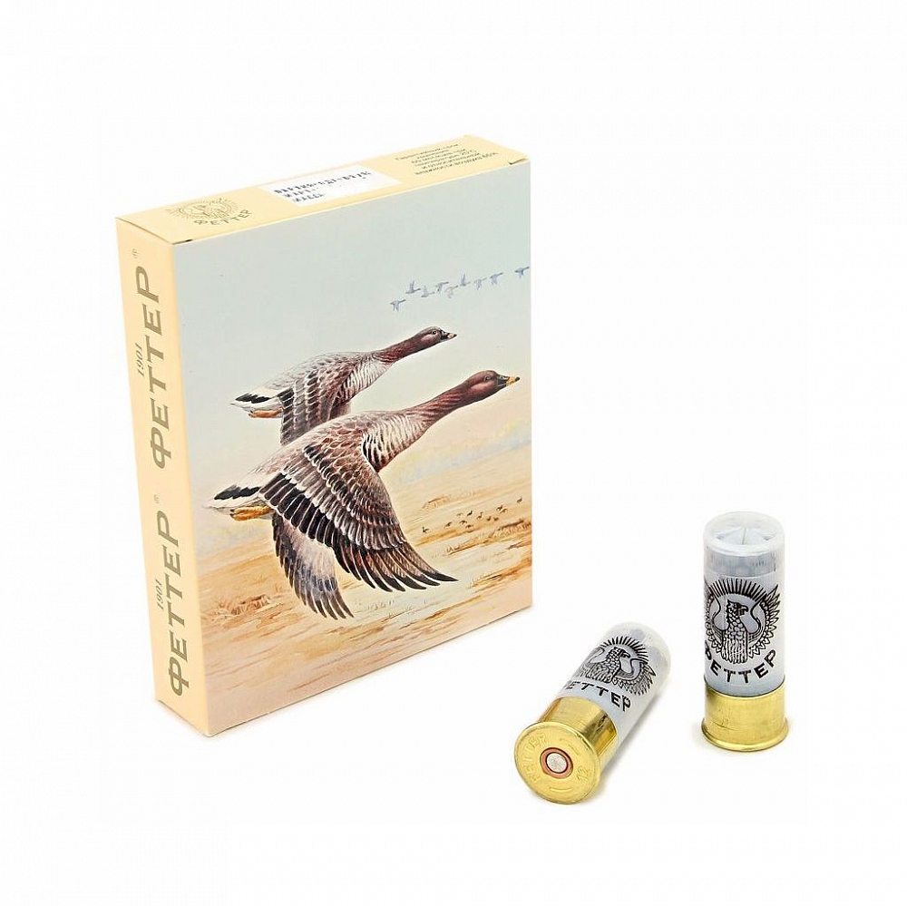 Патрон ФЕТТЕР ТЕМАТИЧЕСКИЙ (Гусь) 12/70 дробь №0 36гр. (в коробке 10 шт). Фото №1