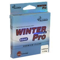 Леска ALLVEGA поводковая «Winter Pro» 50m 0.097mm (1.31кг) прозрачная (WPRO5097)