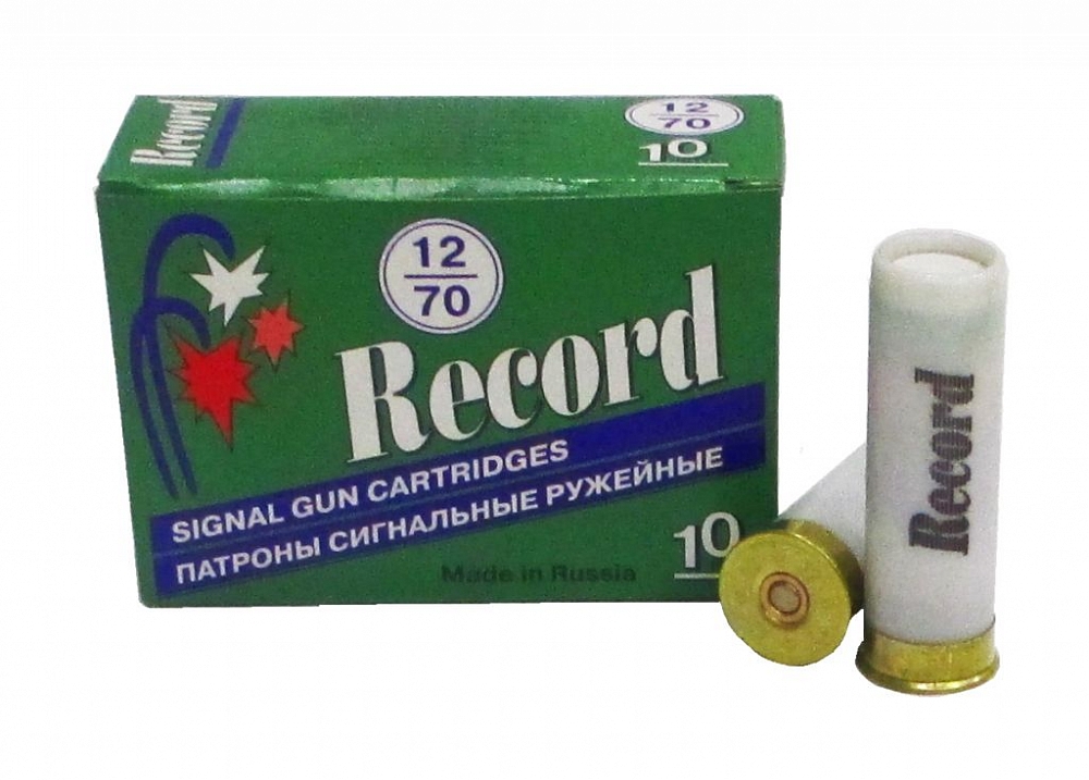Патрон Рекорд 12/70 пуля Бизон (в коробке 10 шт.). Фото №1