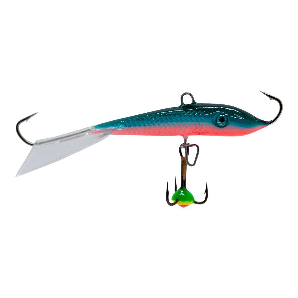 Балансир Lucky John FIN 60мм, 11гр, цвет (54) с тройником. Фото №2