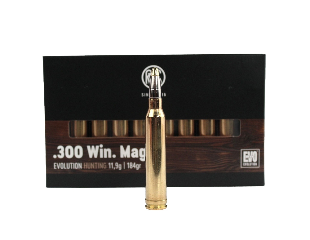 Патрон нарезной RWS калибр 300 WIN Mag EVO 11,9 гр. 184grn. (в пачке 20 шт.). Фото №2 Патрон нарезной RWS калибр 300 WIN Mag EVO 11,9 гр. 184grn. (в пачке 20 шт.). Фото №2