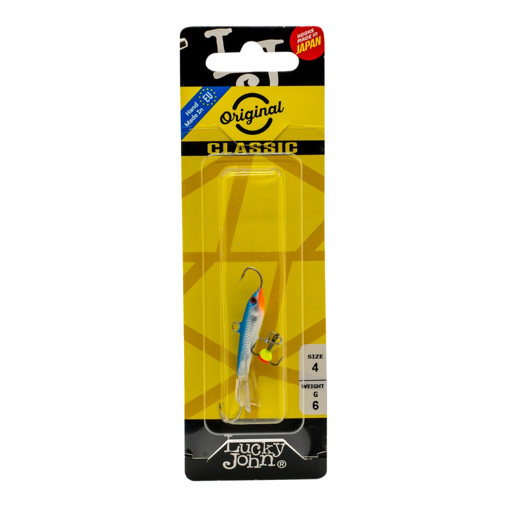 Балансир Lucky John CLASSIC 40мм, 6гр, цвет (15H) с тройником. Фото №1