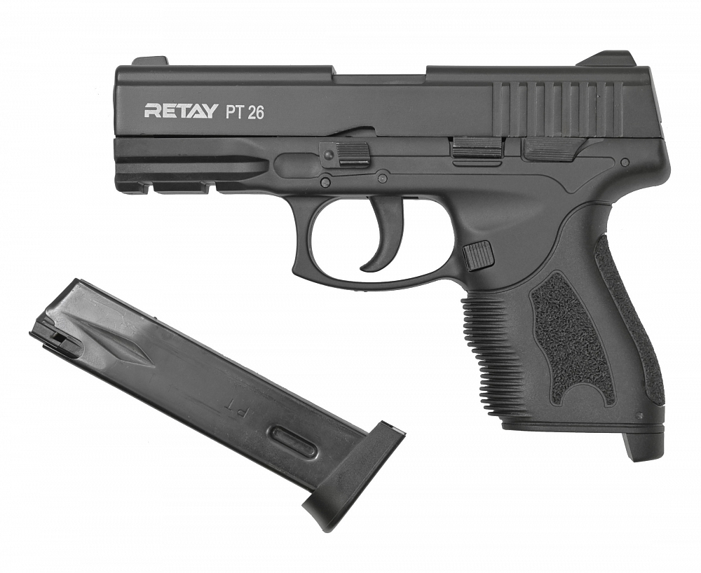 Пистолет охолощенный RETAY PT26, черный, калибр 9mm. P.A.K. Фото №5